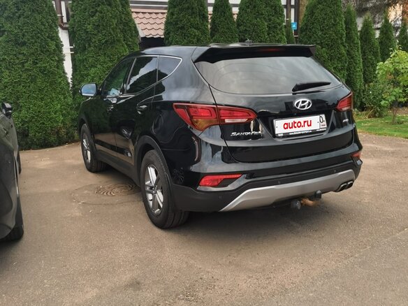 2016 Hyundai Santa Fe III Рестайлинг, чёрный, 2300000 рублей - вид 3
