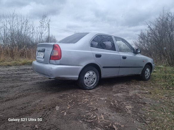 2004 Hyundai Accent ТагАЗ II, серебристый, 225000 рублей - вид 2