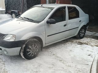 2007 Renault Logan I, серебристый, 350000 рублей, вид 4