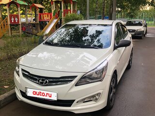 2015 Hyundai Solaris I Рестайлинг, белый, 1350000 рублей, вид 5