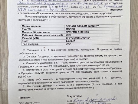 2004 Defiant DT-50, белый, 55000 рублей, вид 5
