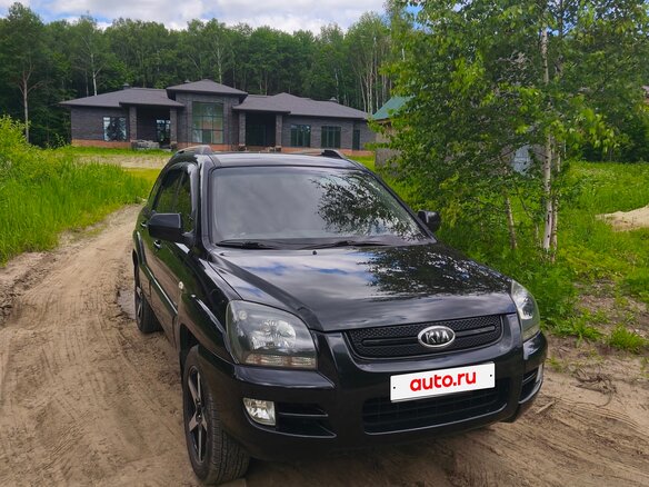 2008 Kia Sportage II, чёрный - вид 1