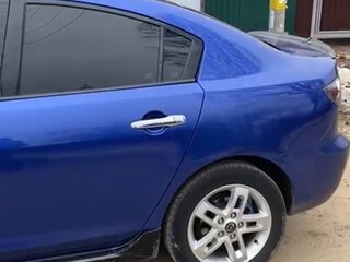 2008 Mazda 3 I (BK) Рестайлинг, синий, 650000 рублей, вид 4