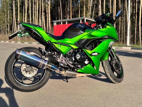2017 Kawasaki ER-6F (Ninja 650R), зелёный, 650000 рублей, вид 3