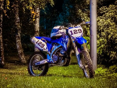 2009 Yamaha YZ450F, синий, 340000 рублей, вид 3