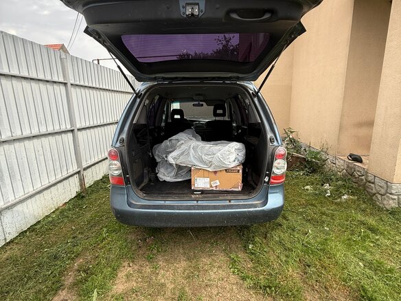 2004 Mazda MPV II (LW) Рестайлинг, синий - вид 4