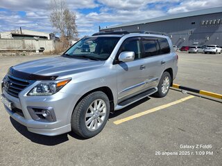 2012 Lexus LX 570 III Рестайлинг, серебристый, 5500000 рублей, вид 1