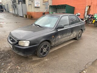 2008 Hyundai Accent ТагАЗ II, чёрный, 550000 рублей, вид 4