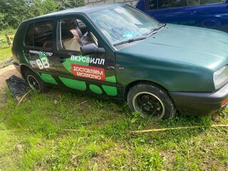 1995 Volkswagen Golf III, зелёный, 100000 рублей, вид 3