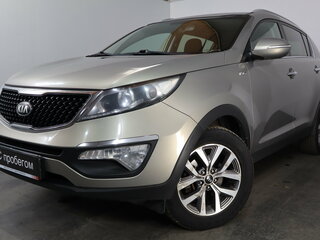 2014 Kia Sportage III Рестайлинг, серебристый, 1369000 рублей, вид 3