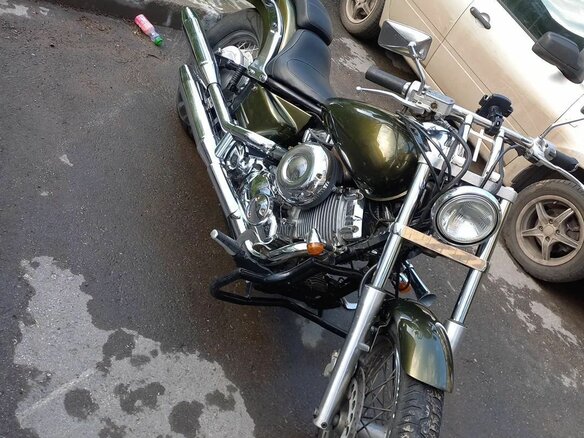 1999 Yamaha XVS400 Drag Star, зелёный, 307000 рублей - вид 1