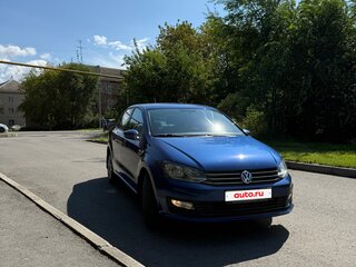 2019 Volkswagen Polo V Рестайлинг, синий, 1300000 рублей, вид 3