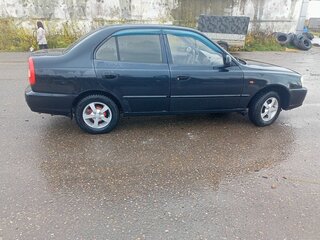 2008 Hyundai Accent ТагАЗ II, чёрный, 350000 рублей, вид 3