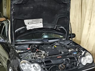2006 Mercedes-Benz C-Класс 180 II (W203) Рестайлинг, чёрный, 800000 рублей, вид 2