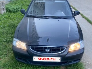 2009 Hyundai Accent ТагАЗ II, чёрный, 250000 рублей, вид 1