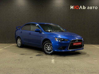 2011 Mitsubishi Lancer X Рестайлинг, синий, 790000 рублей, вид 3
