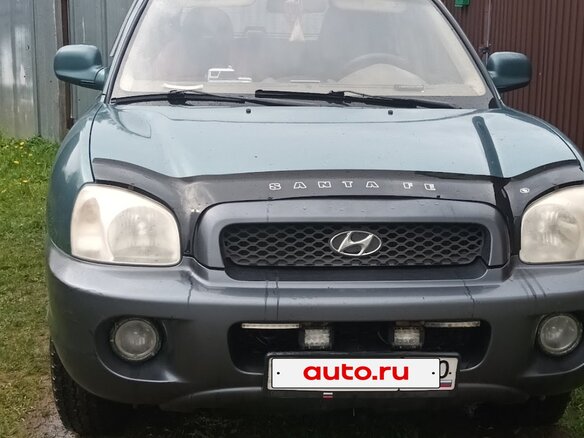 2003 Hyundai Santa Fe I, зелёный, 365000 рублей