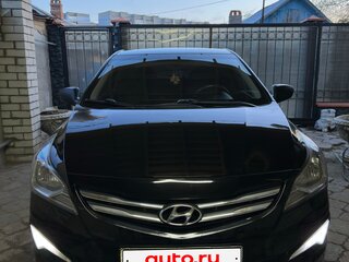 2014 Hyundai Solaris I Рестайлинг, чёрный, 990000 рублей, вид 1