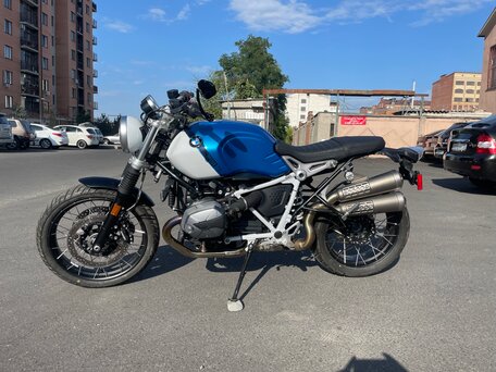 2021 BMW R Nine T Scrambler, синий, 1600000 рублей, вид 4
