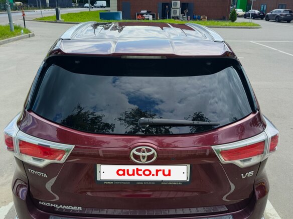 2014 Toyota Highlander III (XU50), красный, 2800000 рублей - вид 6