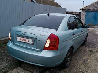 2008 Hyundai Verna II, голубой, 530000 рублей, вид 3