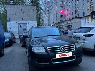 2006 Volkswagen Touareg I, чёрный, 850000 рублей, вид 2