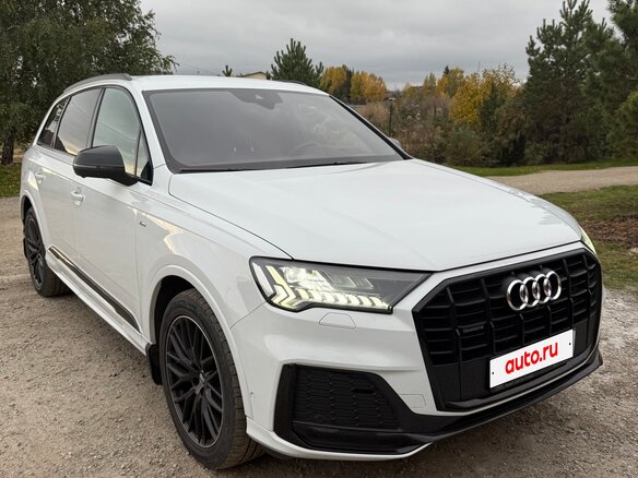2020 Audi Q7 45 TDI II (4M) Рестайлинг, белый, 8350000 рублей