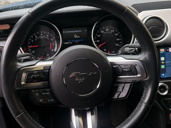 2017 Ford Mustang VI Рестайлинг, синий, 2400000 рублей - вид 6