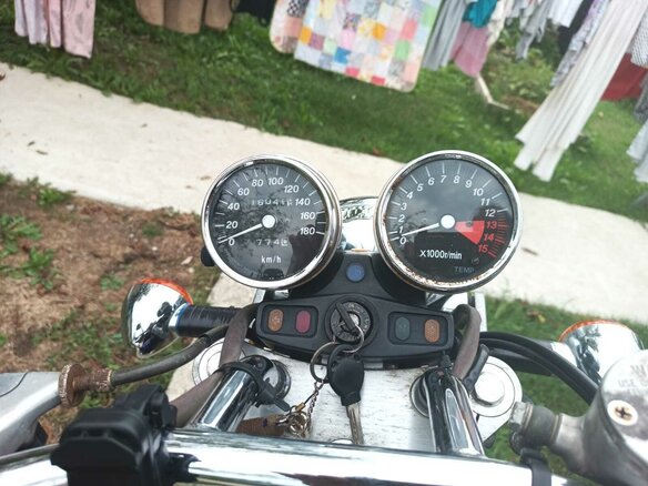 1993 Kawasaki ZL400 Eliminator, жёлтый, 220000 рублей - вид 6