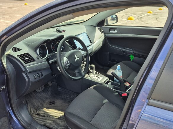2008 Mitsubishi Lancer X, синий, 665000 рублей - вид 4