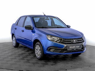 2019 Lada (ВАЗ) Granta I Рестайлинг, синий, 630000 рублей, вид 3