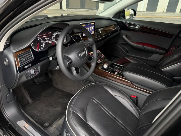2015 Audi A8 Long III (D4) Рестайлинг, чёрный, 2380000 рублей - вид 10