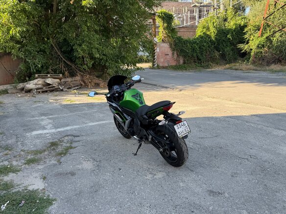 2014 Kawasaki ER-4F (Ninja 400R), зелёный, 400000 рублей - вид 13