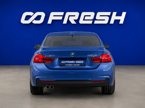 2019 BMW 4 серии 420d xDrive F32/F33/F36 Рестайлинг, синий - вид 3