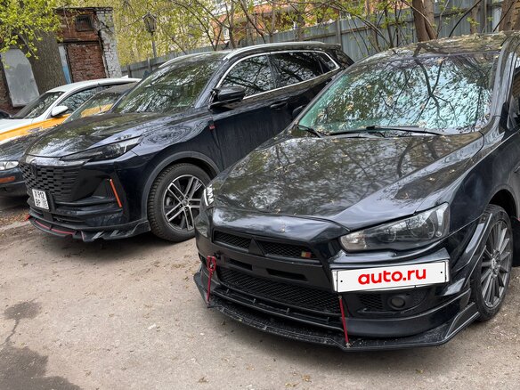 2008 Mitsubishi Lancer X, чёрный, 950000 рублей - вид 3