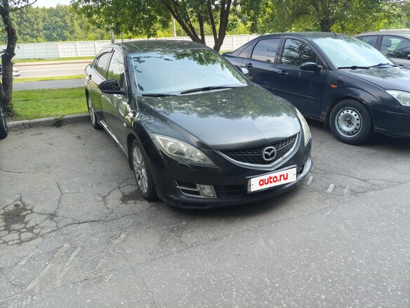 2008 Mazda 6 II (GH), чёрный - вид 2