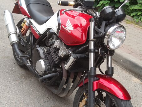 2003 Honda CB 400 Super Four, красный, 360000 рублей, вид 2