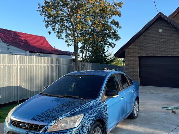 2008 Ford Focus II Рестайлинг, синий, 460000 рублей