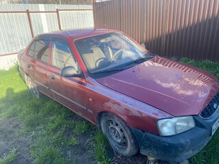 2003 Hyundai Accent II, красный, 200000 рублей, вид 2
