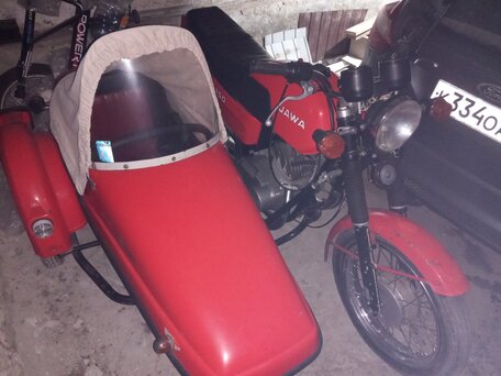1990 Jawa 350/638, красный, 350000 рублей, вид 4