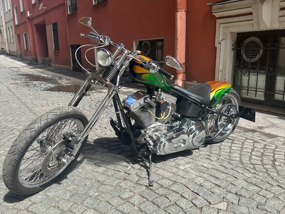 2011 Harley-Davidson Softail Custom, зелёный, 900000 рублей - вид 4