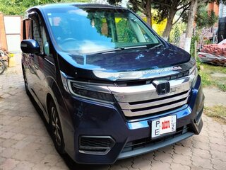 2019 Honda Stepwgn V Рестайлинг, синий, 2350000 рублей, вид 1