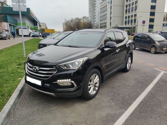 2016 Hyundai Santa Fe III Рестайлинг, чёрный, 2430000 рублей