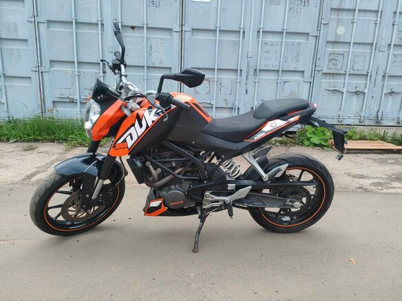 2012 KTM 200 Duke, оранжевый, 229000 рублей - вид 1