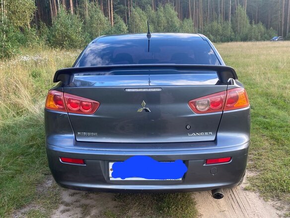 2008 Mitsubishi Lancer X, серый, 570000 рублей - вид 6