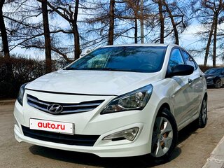 2015 Hyundai Solaris I Рестайлинг, белый, 780000 рублей, вид 2