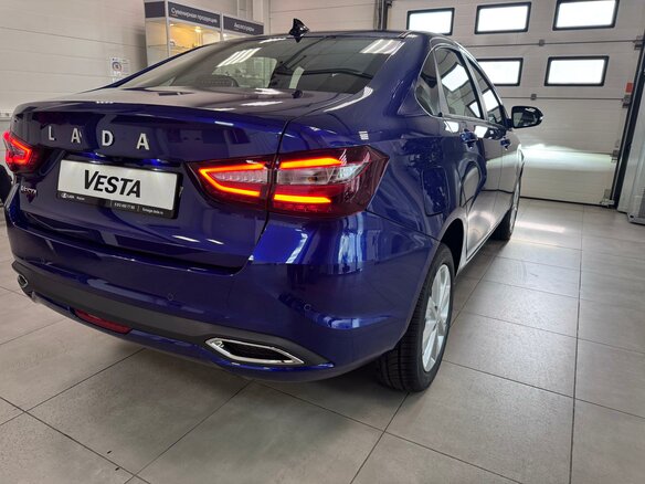 2026 Lada (ВАЗ) Vesta I Рестайлинг (NG), синий - вид 3