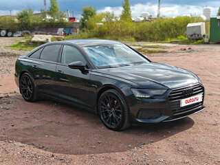 2021 Audi A6 40 TDI V (C8), чёрный, 4150000 рублей, вид 3