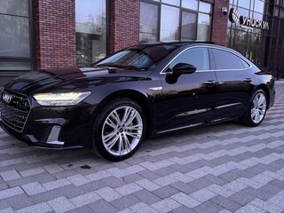 2024 Audi A7 L 45 TFSI II (4K), чёрный, 6200000 рублей, вид 3