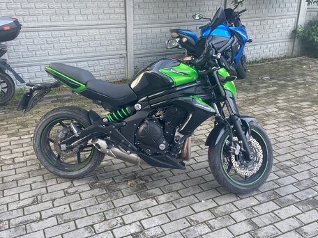 2016 Kawasaki ER-6N, зелёный, 580000 рублей, вид 1